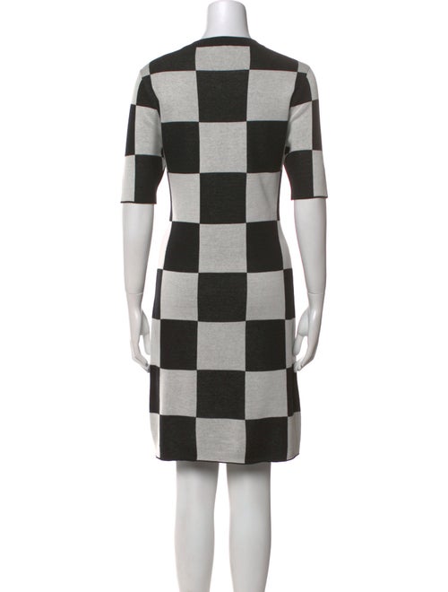 Staud Plaid Print Knee-Length Dress