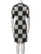 Staud Plaid Print Knee-Length Dress
