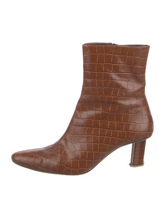 Staud Leather Printed Boots