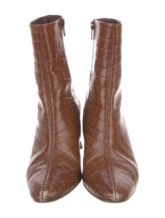 Staud Leather Printed Boots