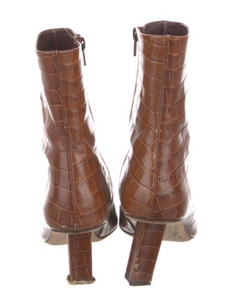 Staud Leather Printed Boots