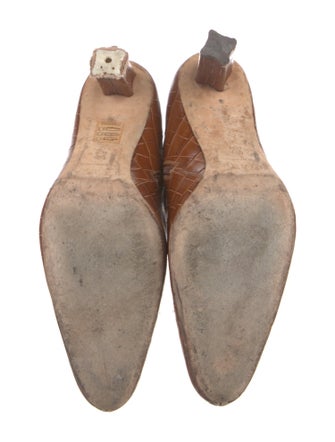 Staud Leather Printed Boots