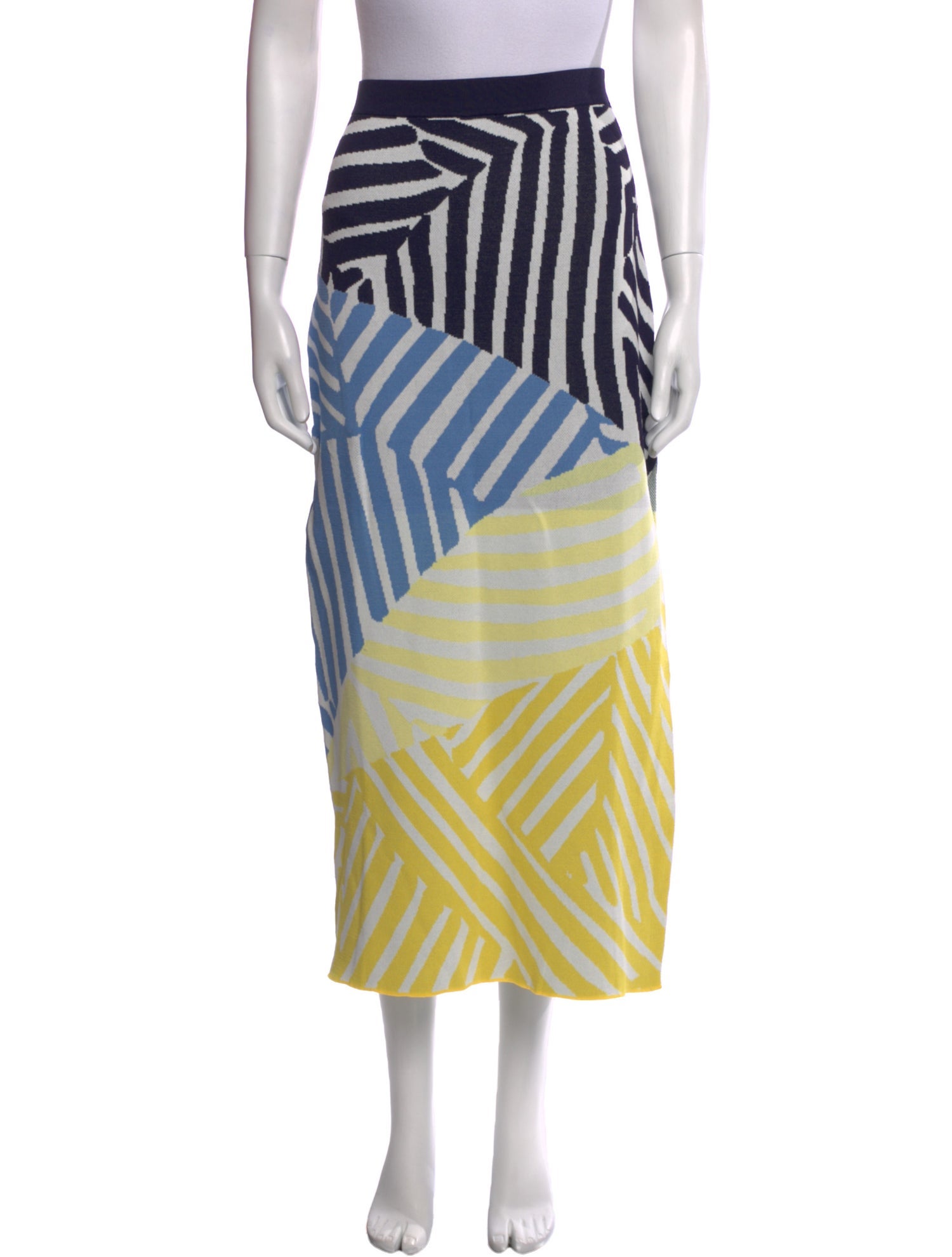Staud Striped Midi Length Skirt w/ Tags