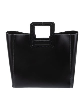 Staud Leather Top Handle Bag