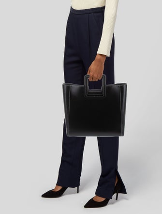 Staud Leather Top Handle Bag