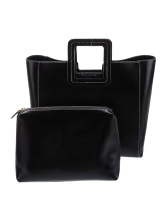 Staud Leather Top Handle Bag