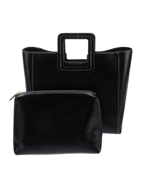 Staud Leather Top Handle Bag