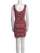 Staud Printed Mini Dress