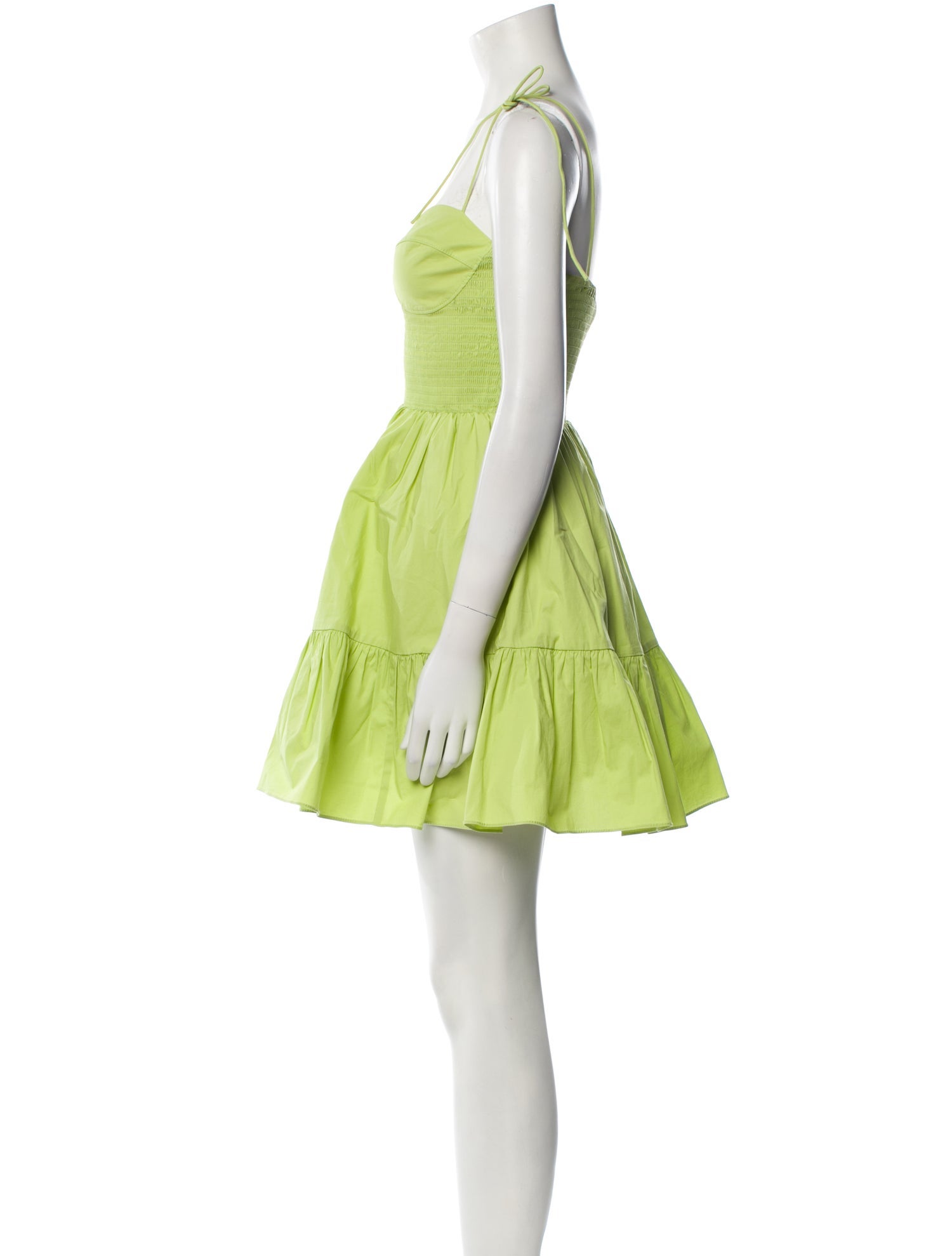 Staud Square Neckline Mini Dress