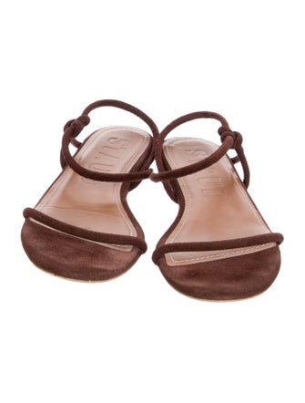 Staud Suede Slingback Sandals