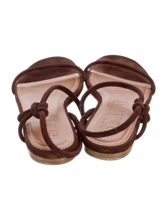 Staud Suede Slingback Sandals