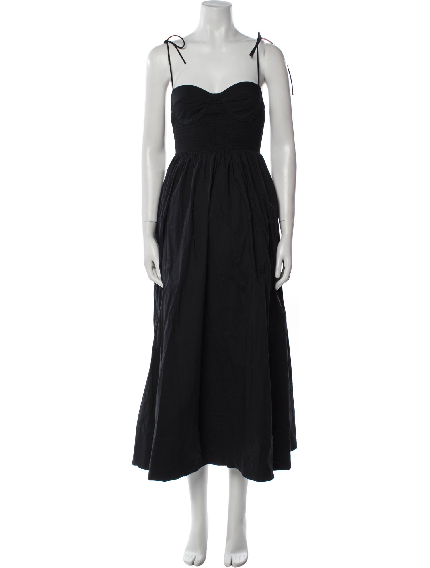 Staud Square Neckline Long Dress