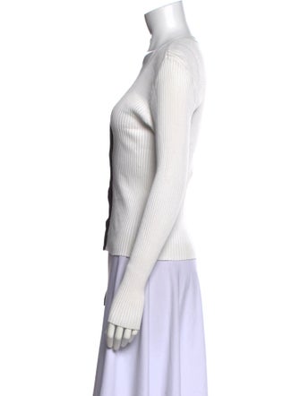 Staud Colorblock Pattern V-Neck Top