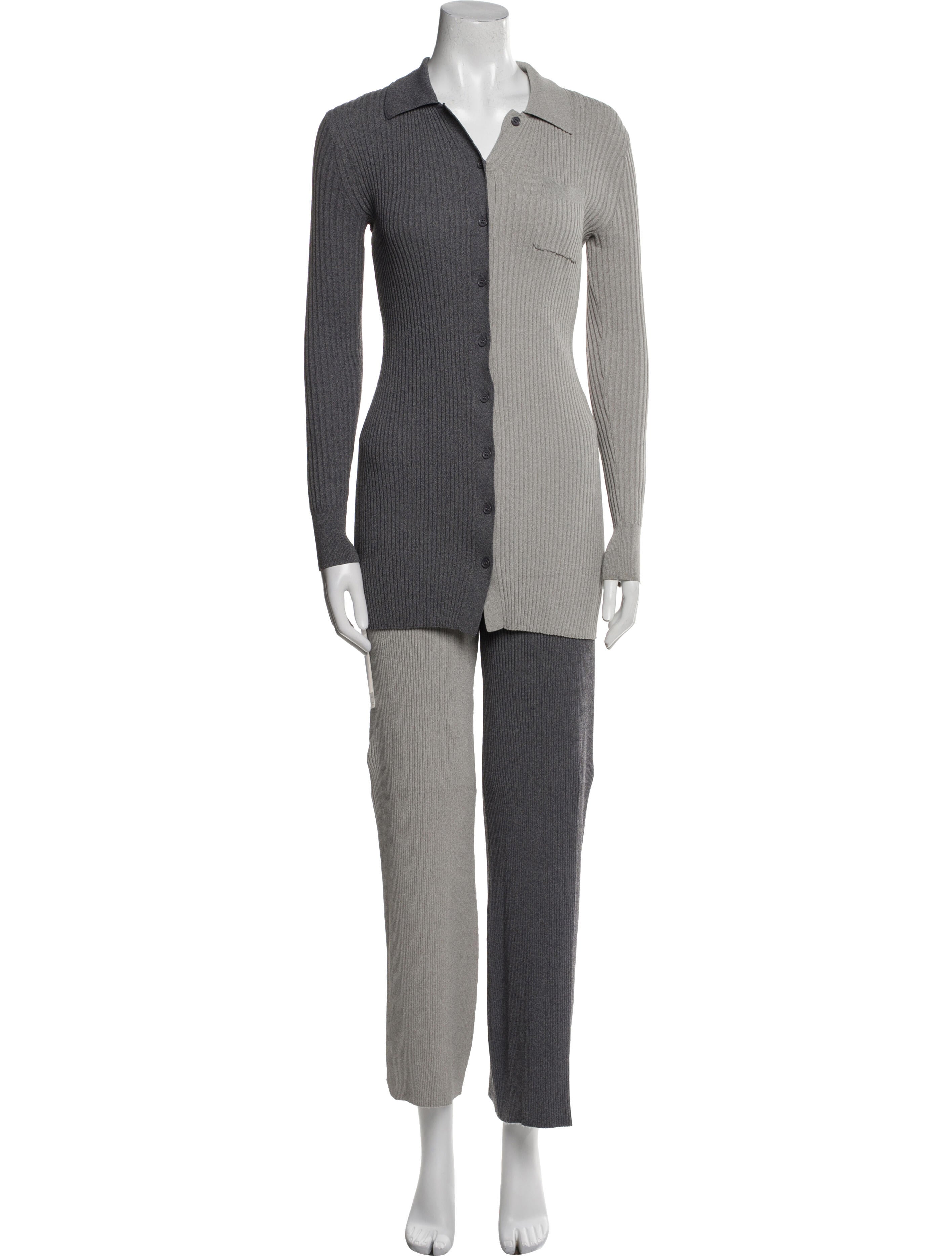 Staud Colorblock Pattern Pant Set