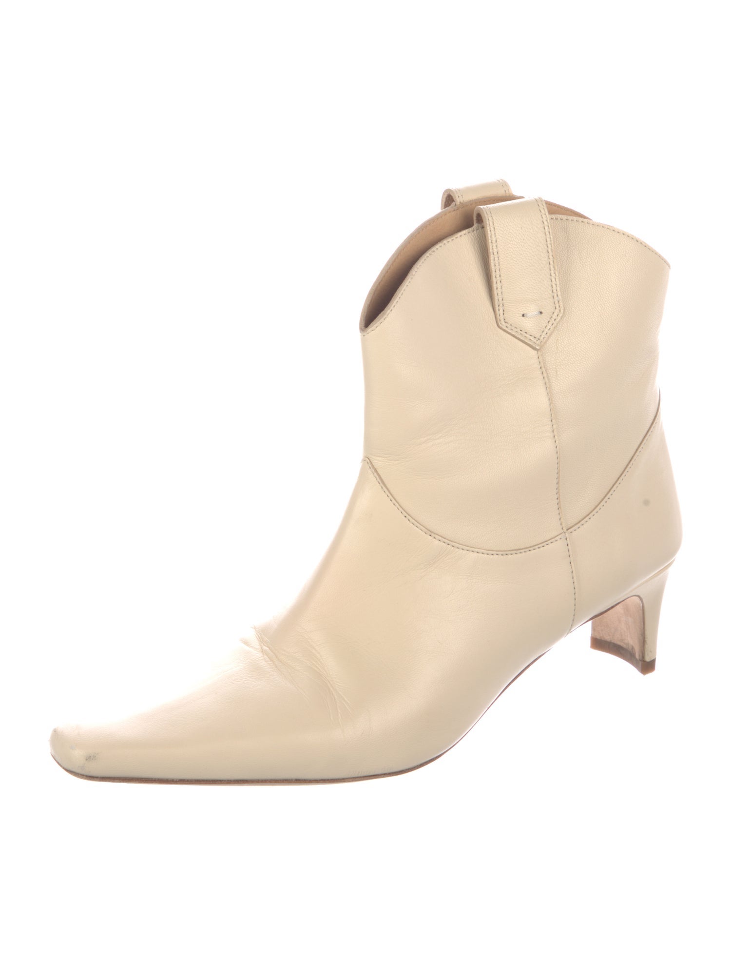 Staud Leather Western Boots