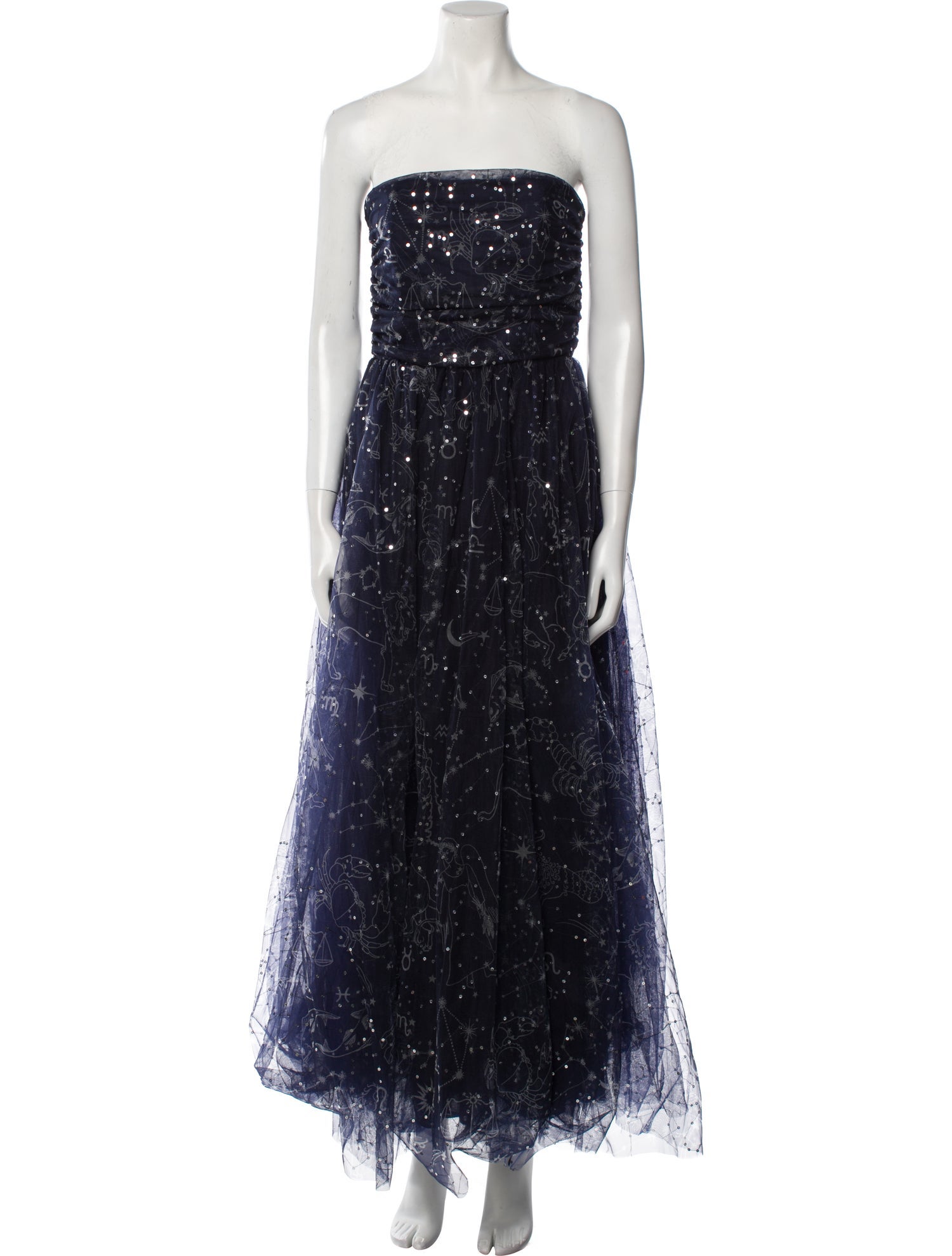 Staud Printed Long Dress