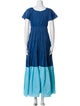 Staud V-Neck Long Dress