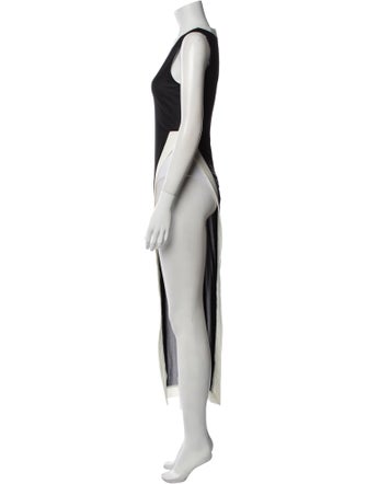 Staud Crew Neck Long Dress