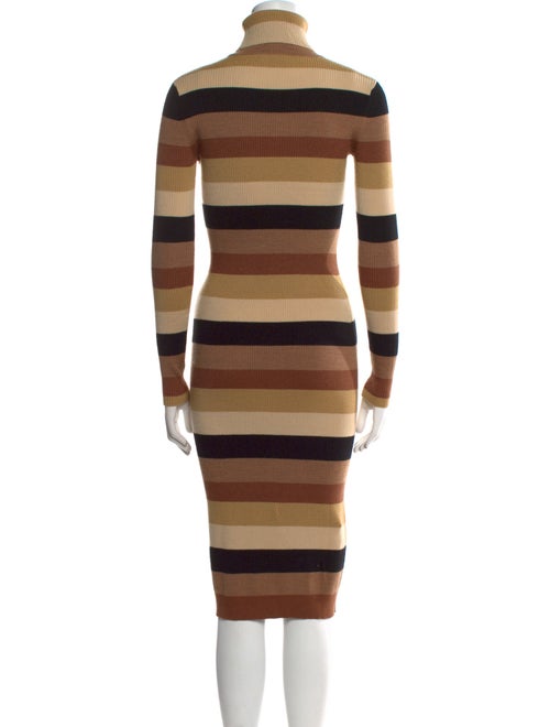 Staud Striped Midi Length Dress