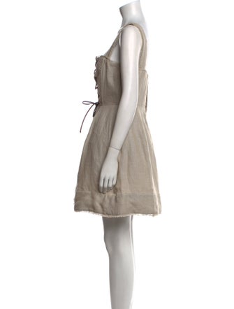 Staud Linen Mini Dress