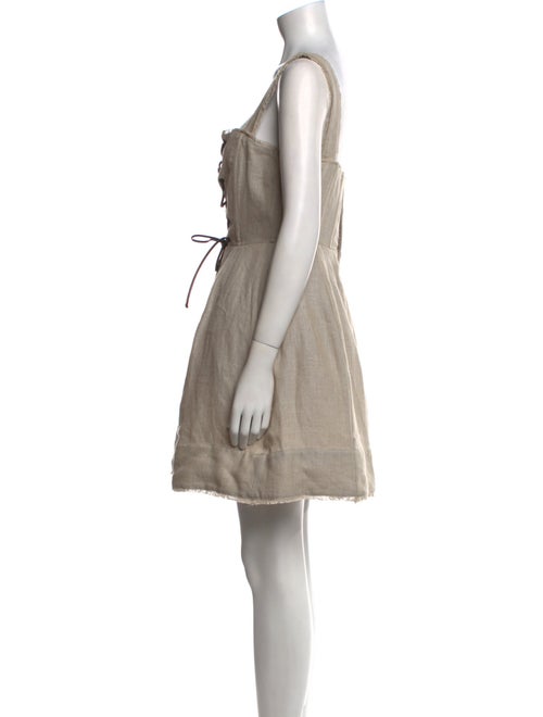 Staud Linen Mini Dress