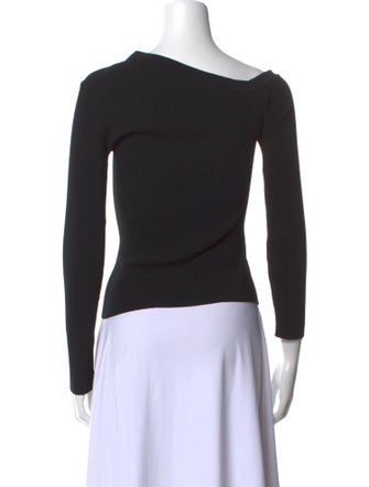 Staud V-Neck Long Sleeve Top