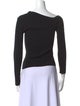 Staud V-Neck Long Sleeve Top