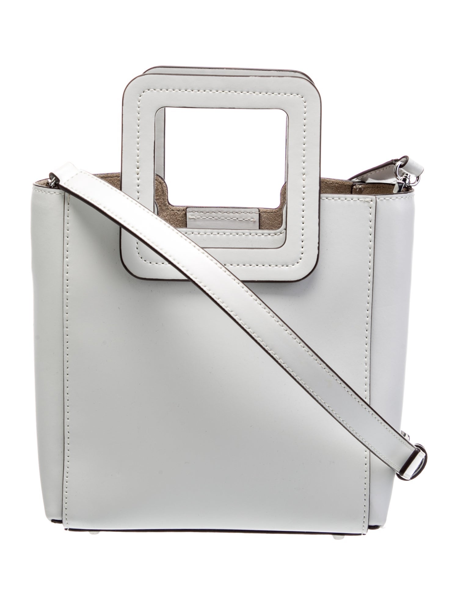 Staud Leather Top Handle Bag