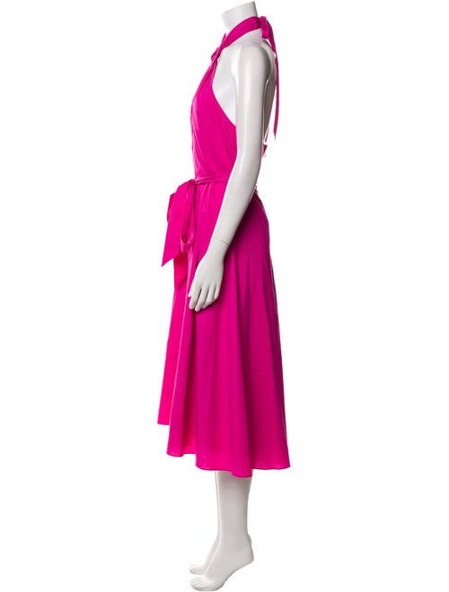 Staud Halterneck Midi Length Dress