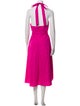 Staud Halterneck Midi Length Dress