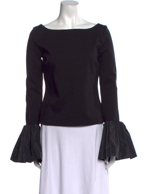 Staud Bateau Neckline Long Sleeve Top