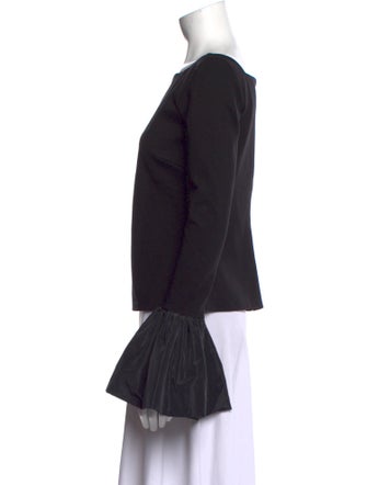 Staud Bateau Neckline Long Sleeve Top