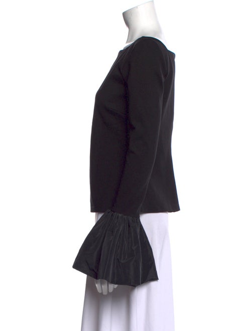 Staud Bateau Neckline Long Sleeve Top