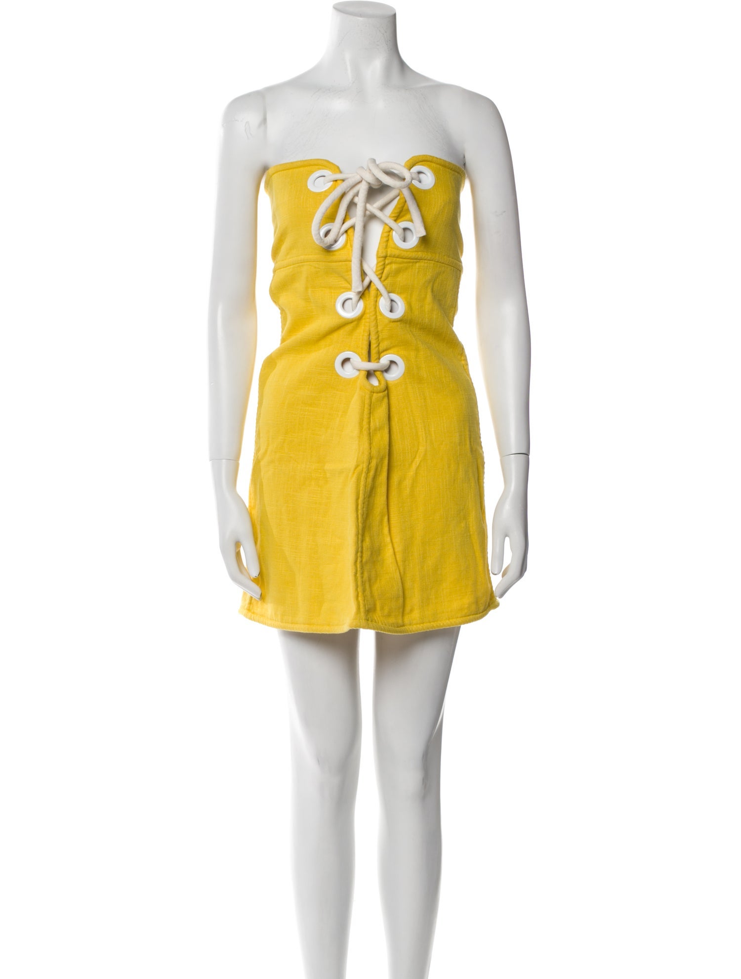 Staud Strapless Mini Dress