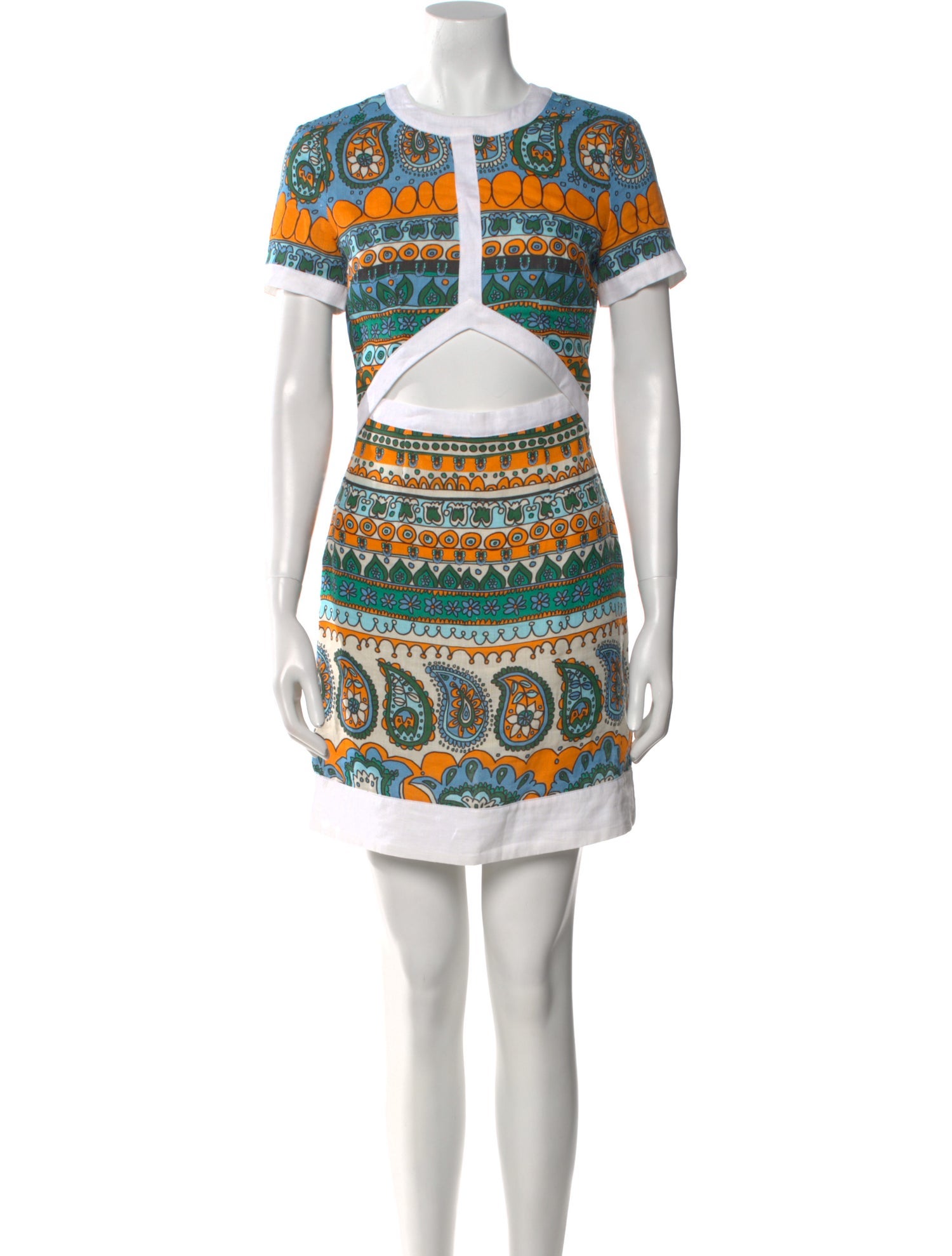 Staud Linen Mini Dress