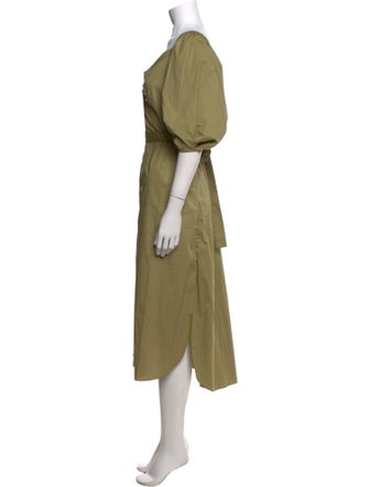 Staud Off-The-Shoulder Midi Length Dress