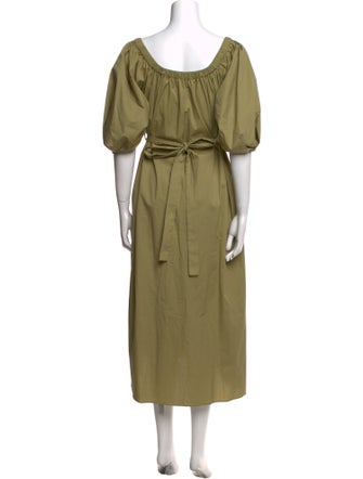 Staud Off-The-Shoulder Midi Length Dress