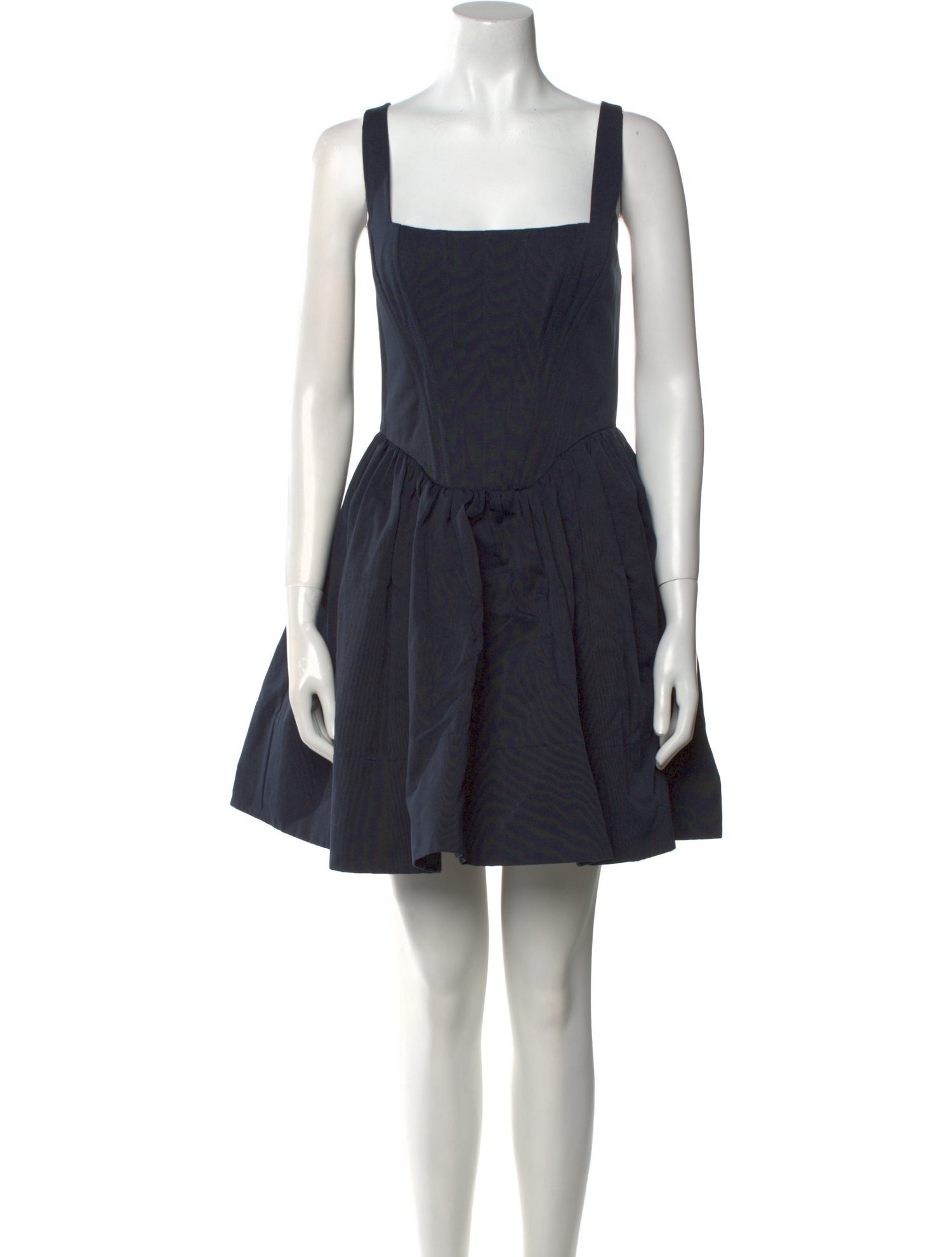 Staud Square Neckline Mini Dress