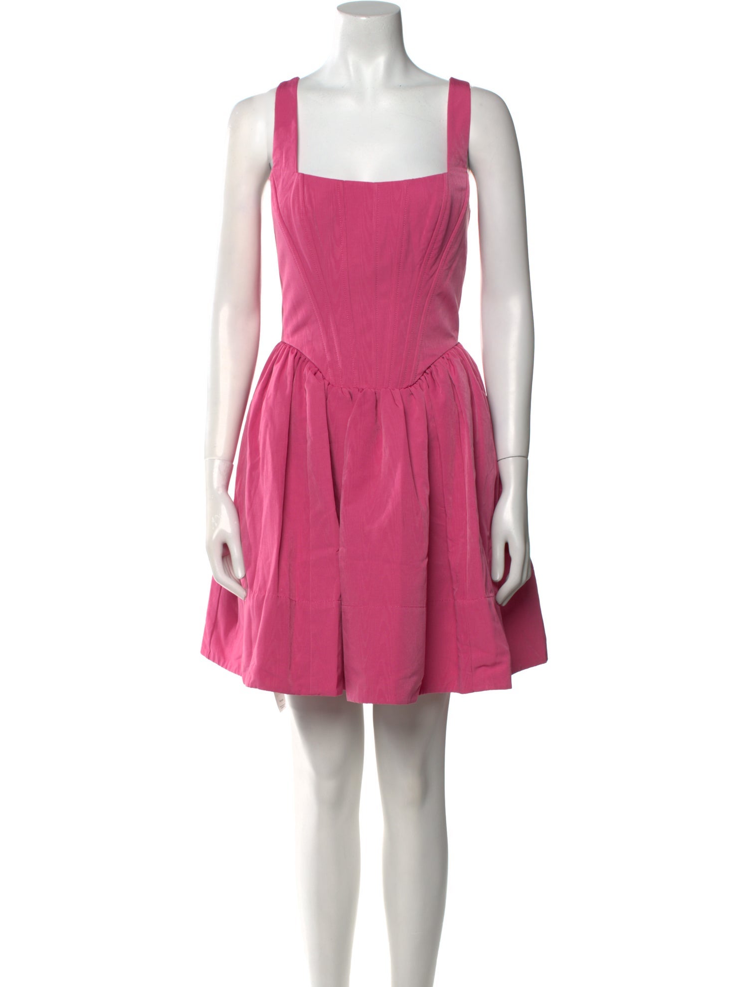 Staud Square Neckline Mini Dress