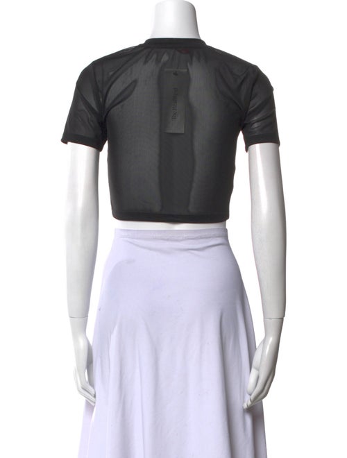 Staud Crew Neck Short Sleeve Crop Top