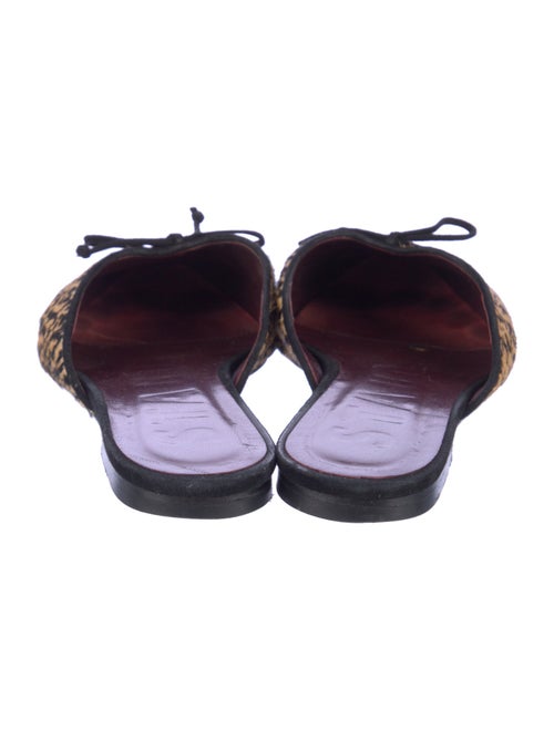 Staud Ponyhair Animal Print Mules