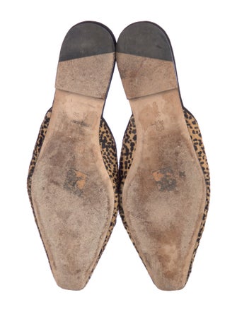 Staud Ponyhair Animal Print Mules