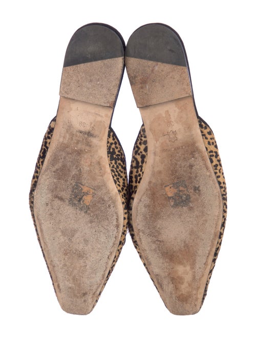 Staud Ponyhair Animal Print Mules