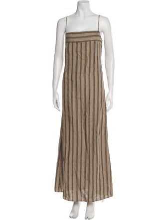 Staud Linen Long Dress