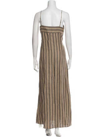 Staud Linen Long Dress