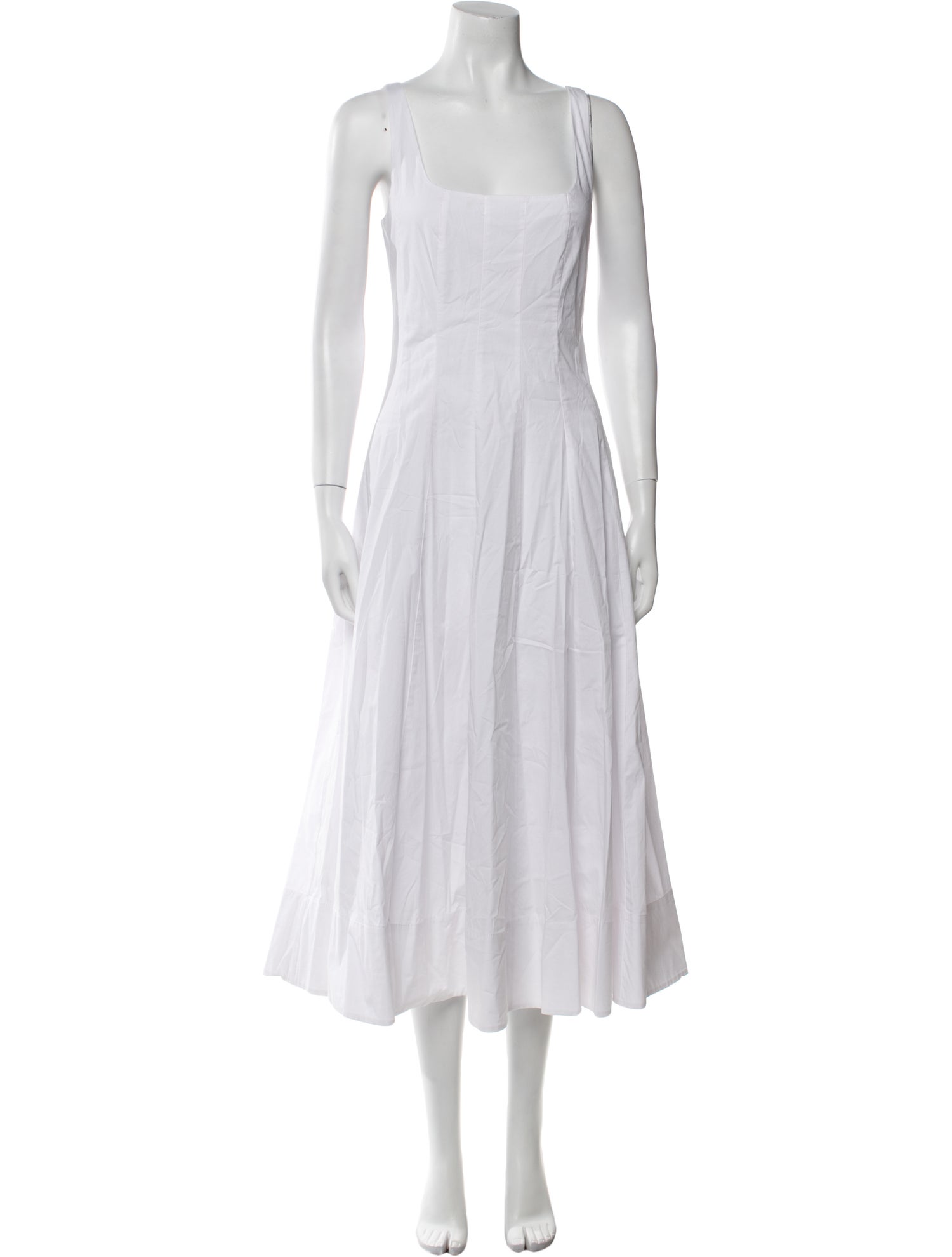 Staud Square Neckline Long Dress