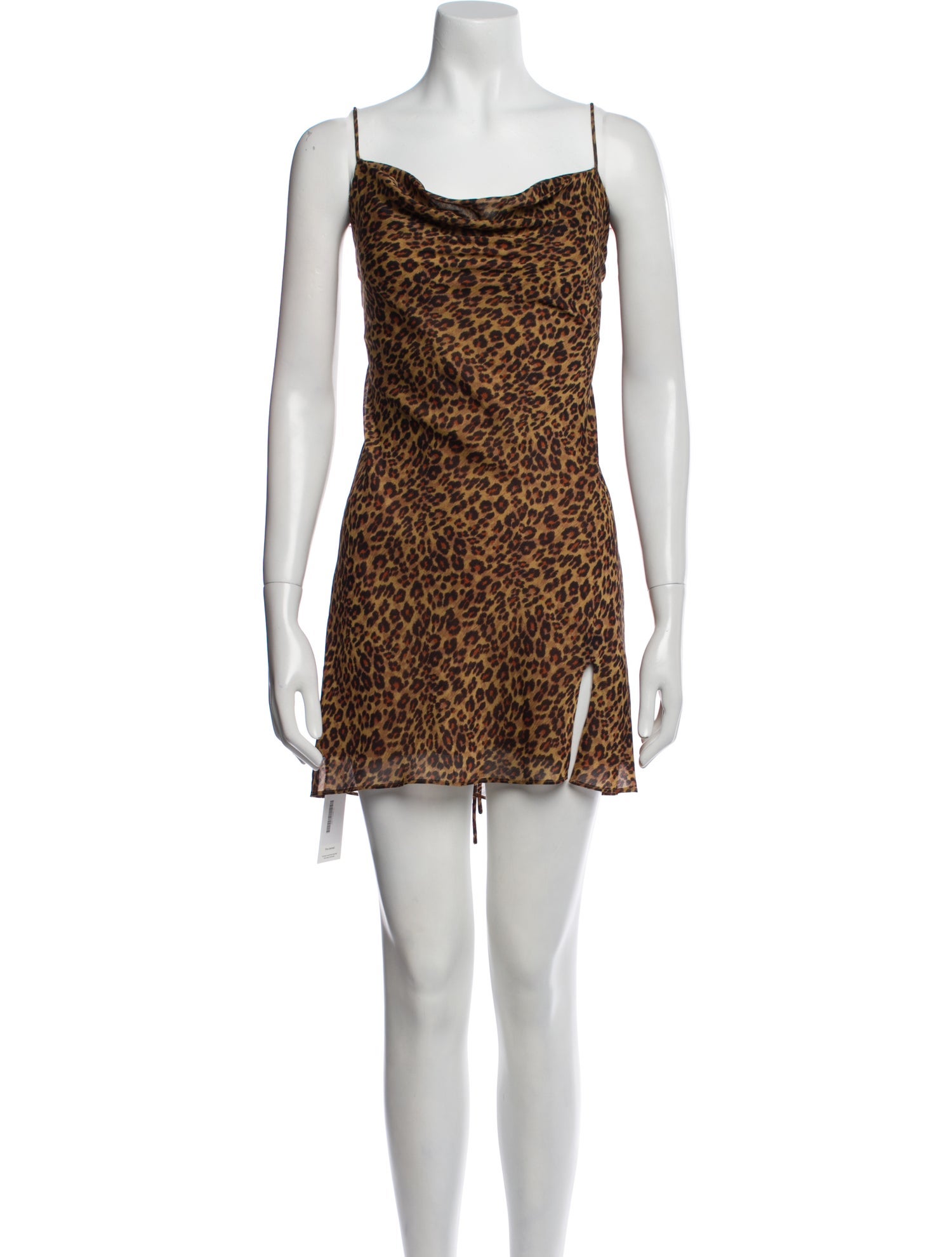 Staud Animal Print Mini Dress