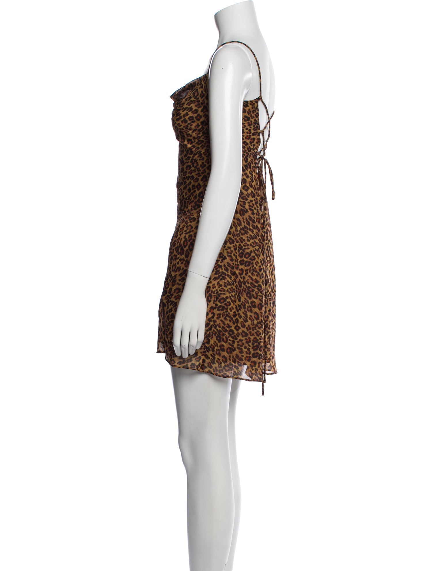 Staud Animal Print Mini Dress