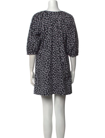 Staud Floral Print Mini Dress
