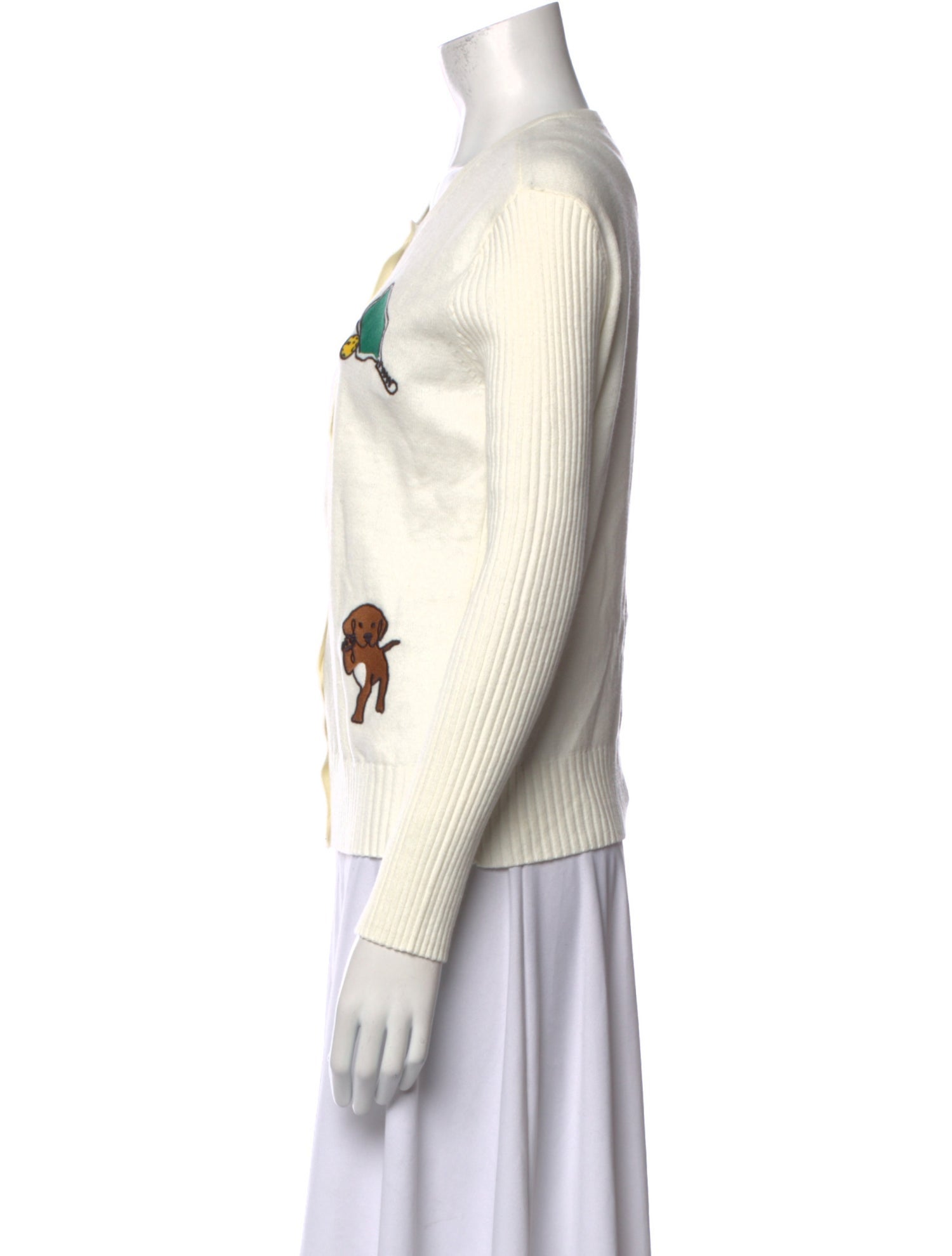 Staud Graphic Print Crew Neck Sweater w/ Tags